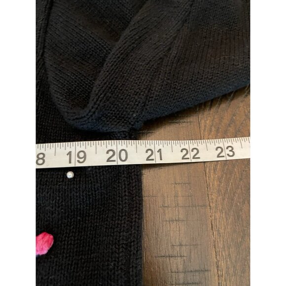 Vintage Berek Ugly Christmas Sweater Size Large Winter Ski Ice Skate Embellished - Picture 4 of 12